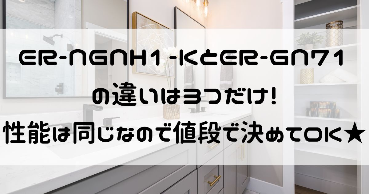 er ngnh1 k er gn71 違い